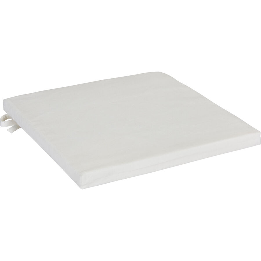 Gartensitzkissen Tropical Feeling Weiss Baumwolle 37 cm 37 cm – Farbe: offwhite – Gartensitzkissen – Wetterfeste Gartenmöbel & Accessoires