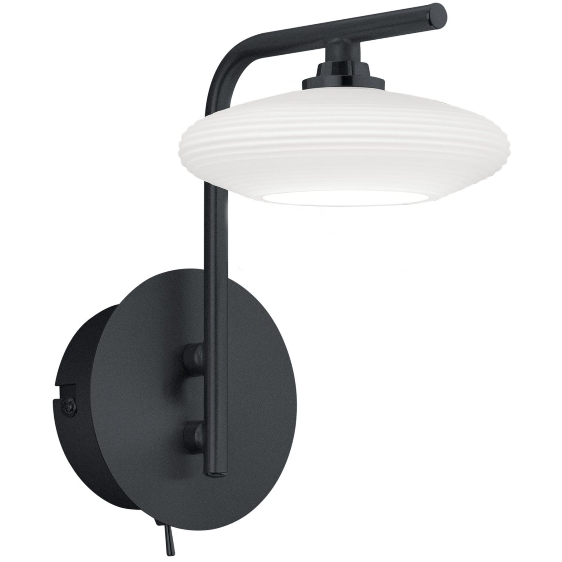 Wandlampe Kari schwarz Metall 500 lm B 10 cm - LED - Lichtfarbe: Extra warmweiss - LED Energiesparlampen