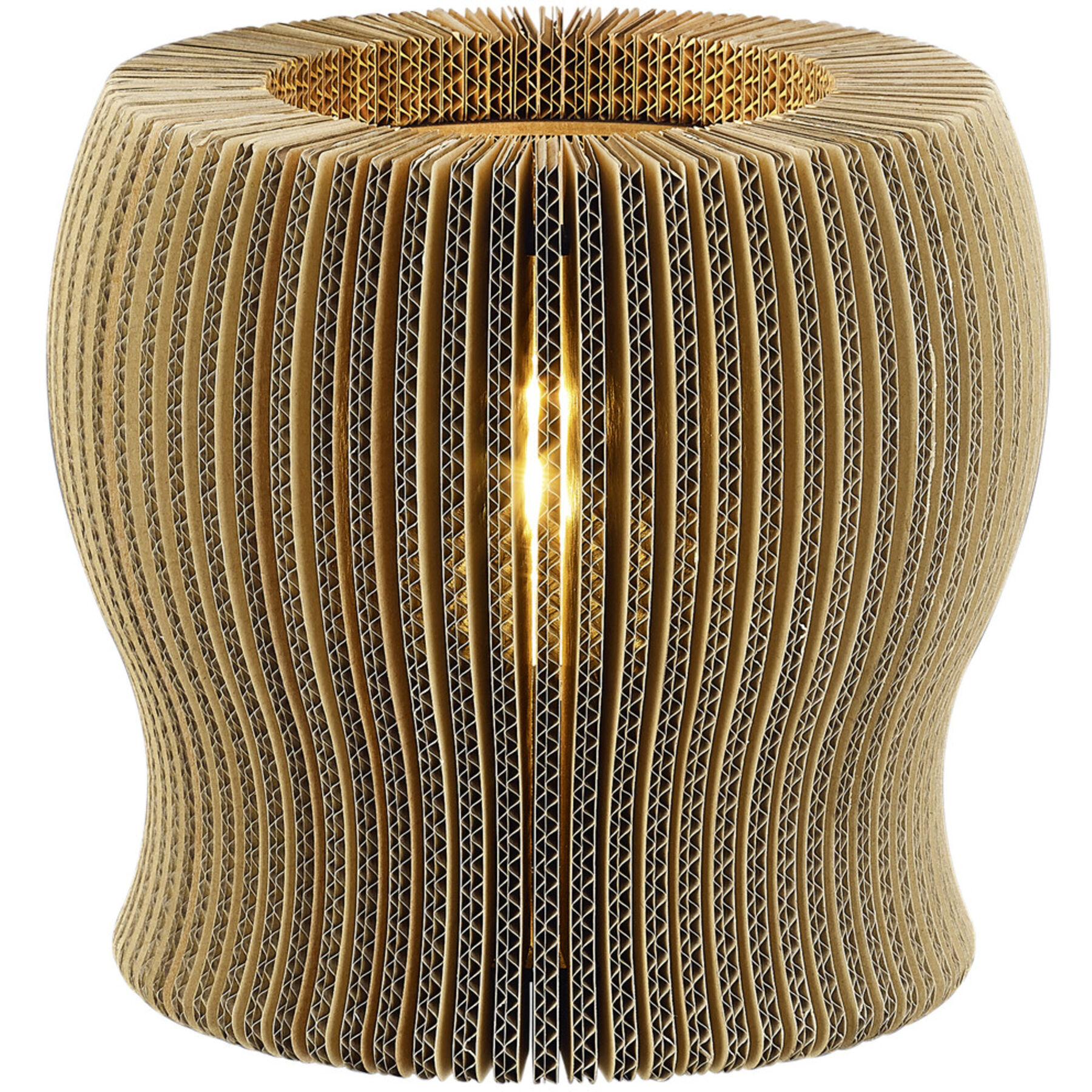 Tischlampe Clare braun Metall H 26 cm