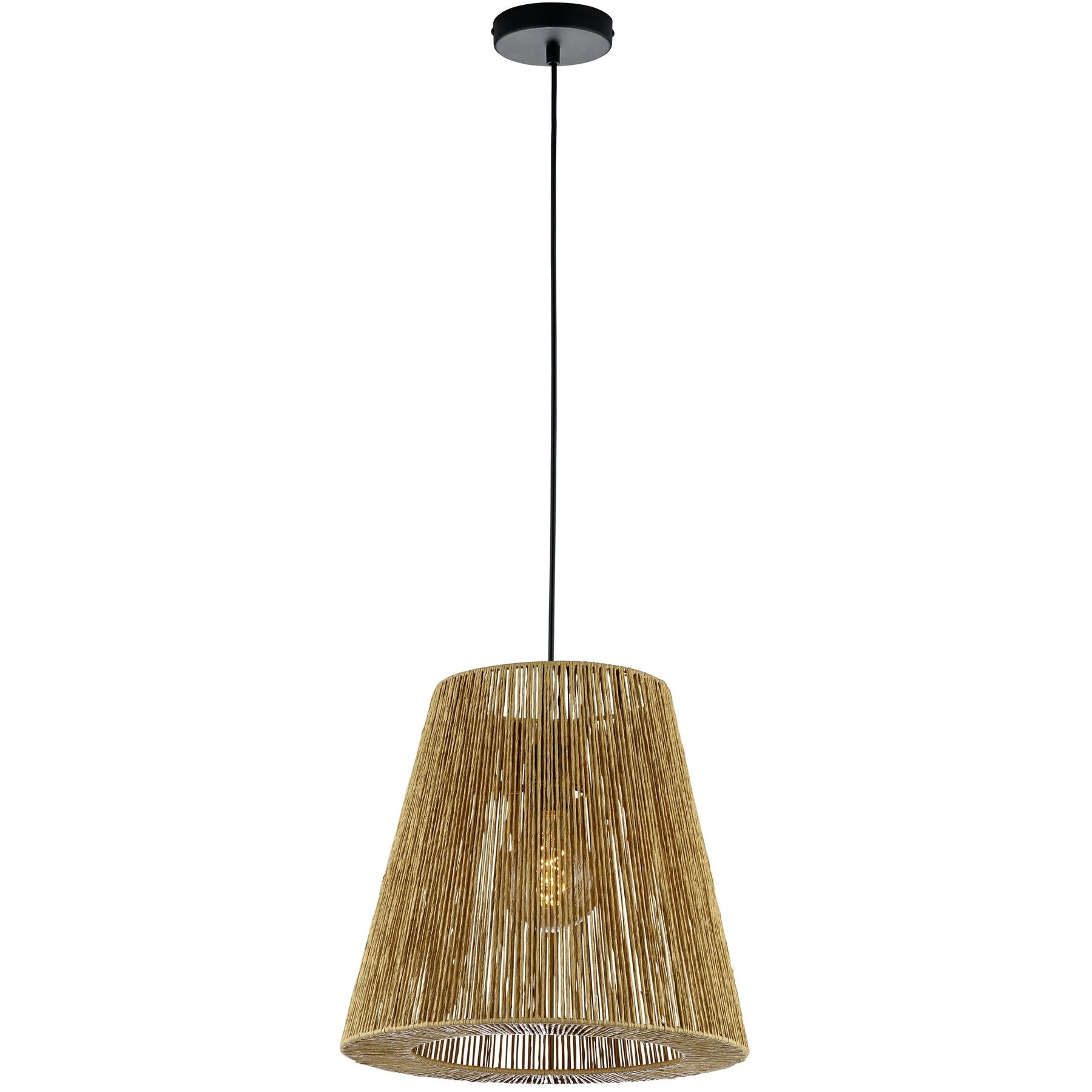 Pendellampe Cedric braun Metall B 38 cm