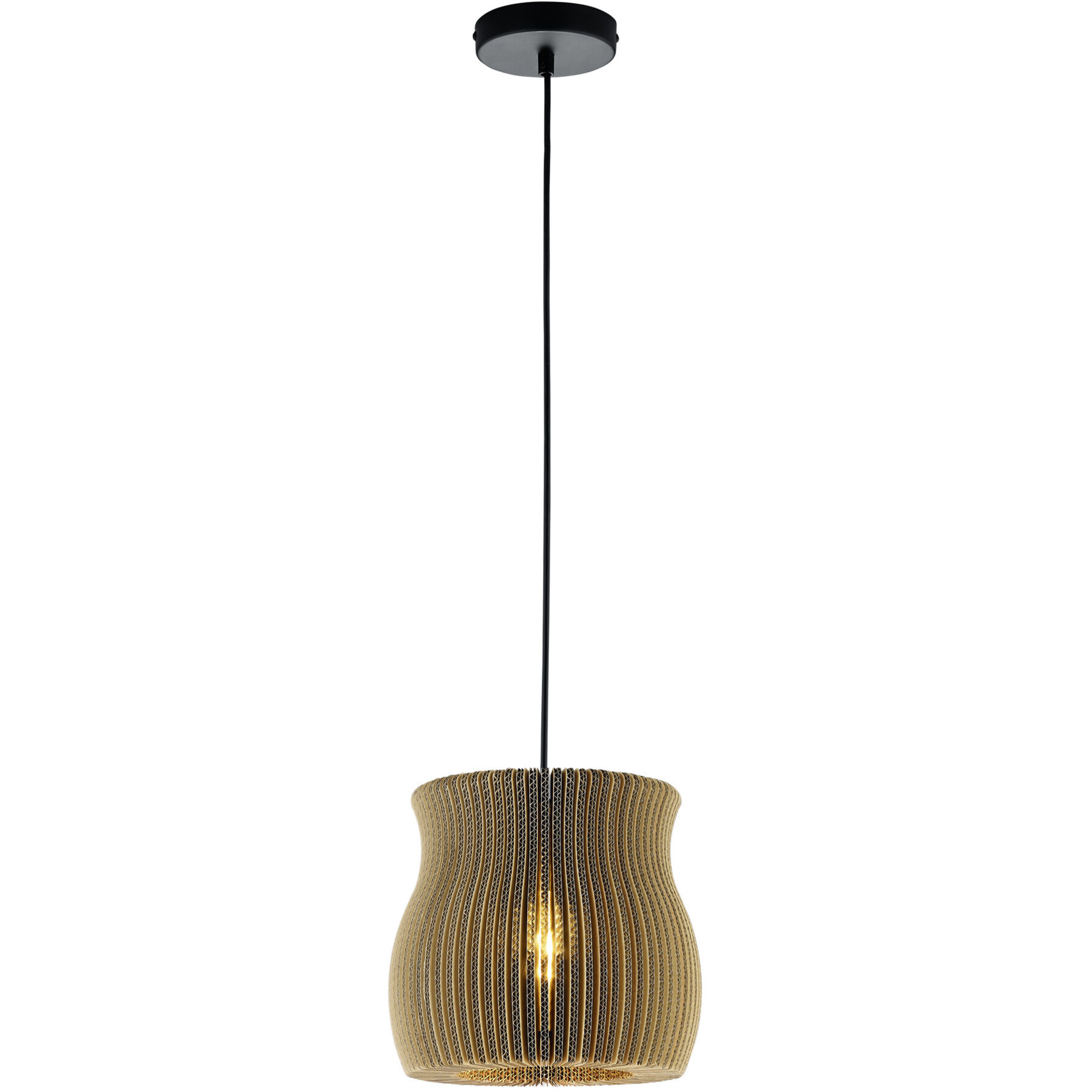 Pendellampe Clare braun Metall B 28 cm