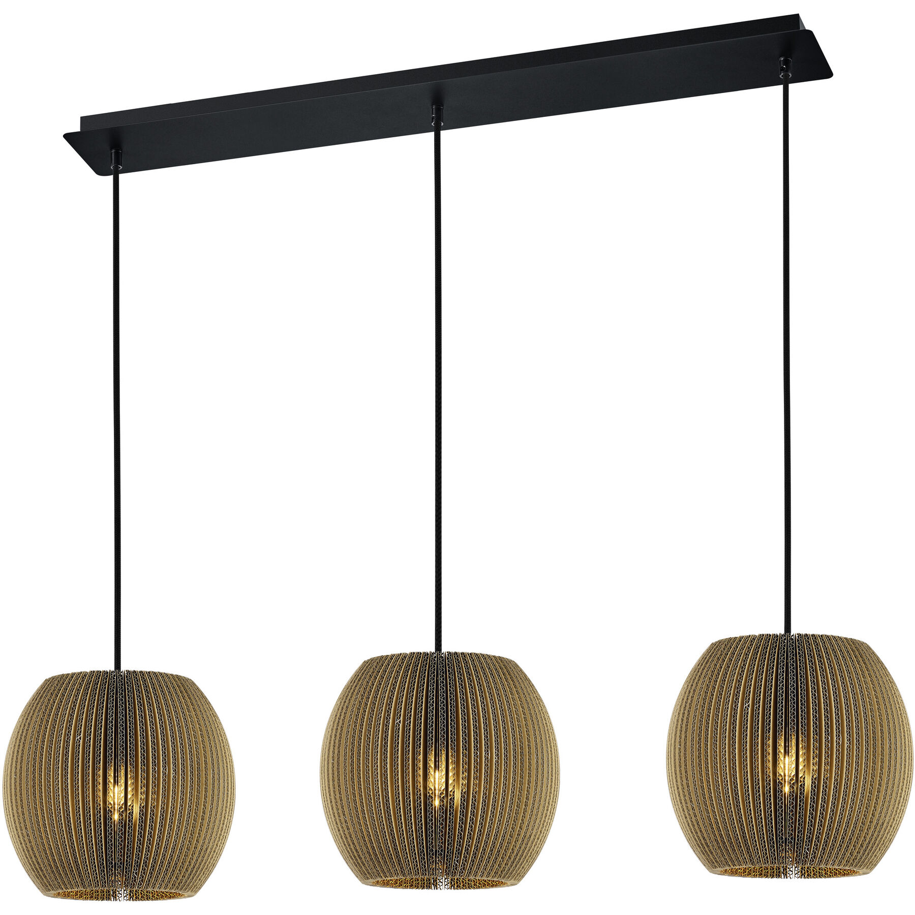 Pendellampe Clare braun Metall B 100 cm