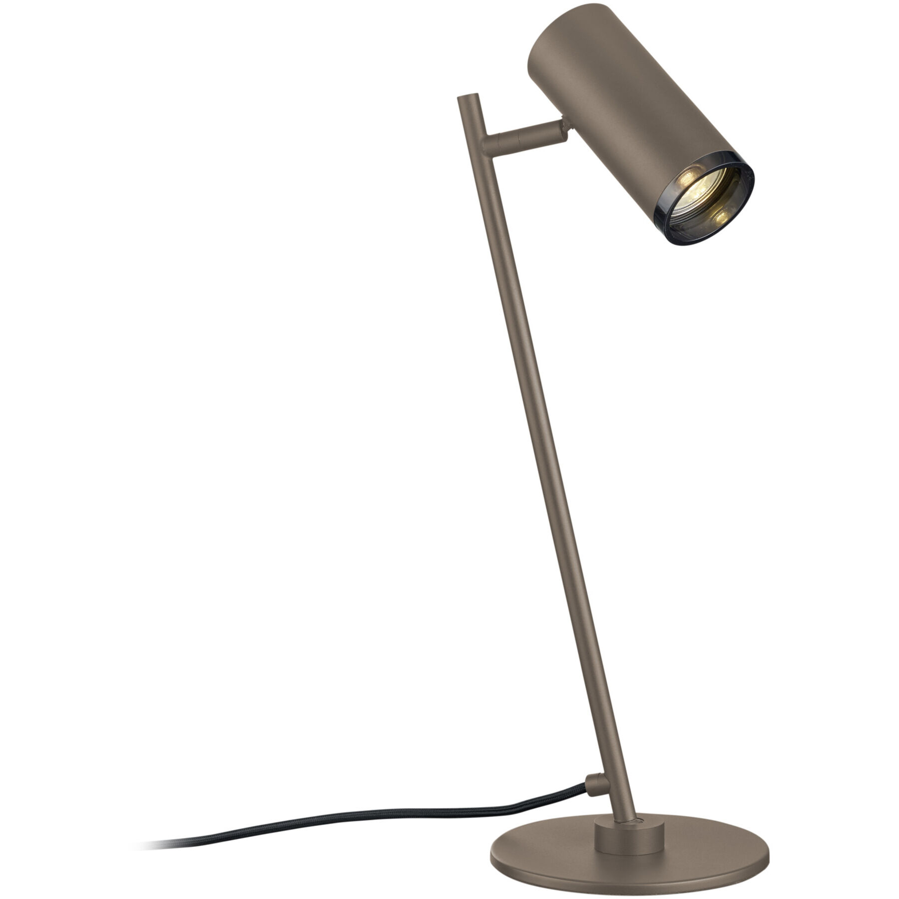 Tischlampe Adina Taupe Metall H 50 cm