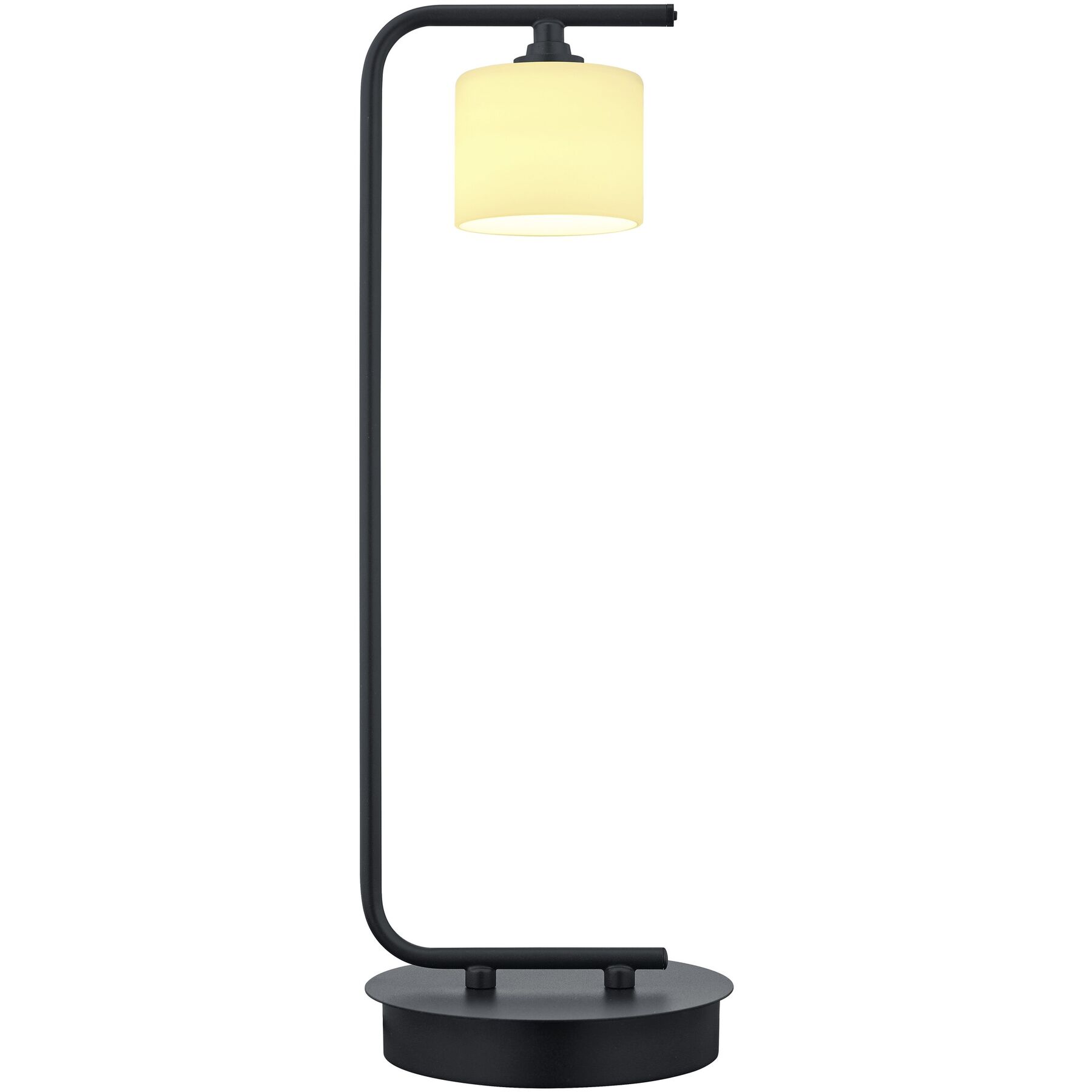 Tischlampe Anika Schwarz, Weiss Metall H 45 cm 500 lm - LED - Lichtfarbe: Extra warmweiss- LED Energiesparlampe
