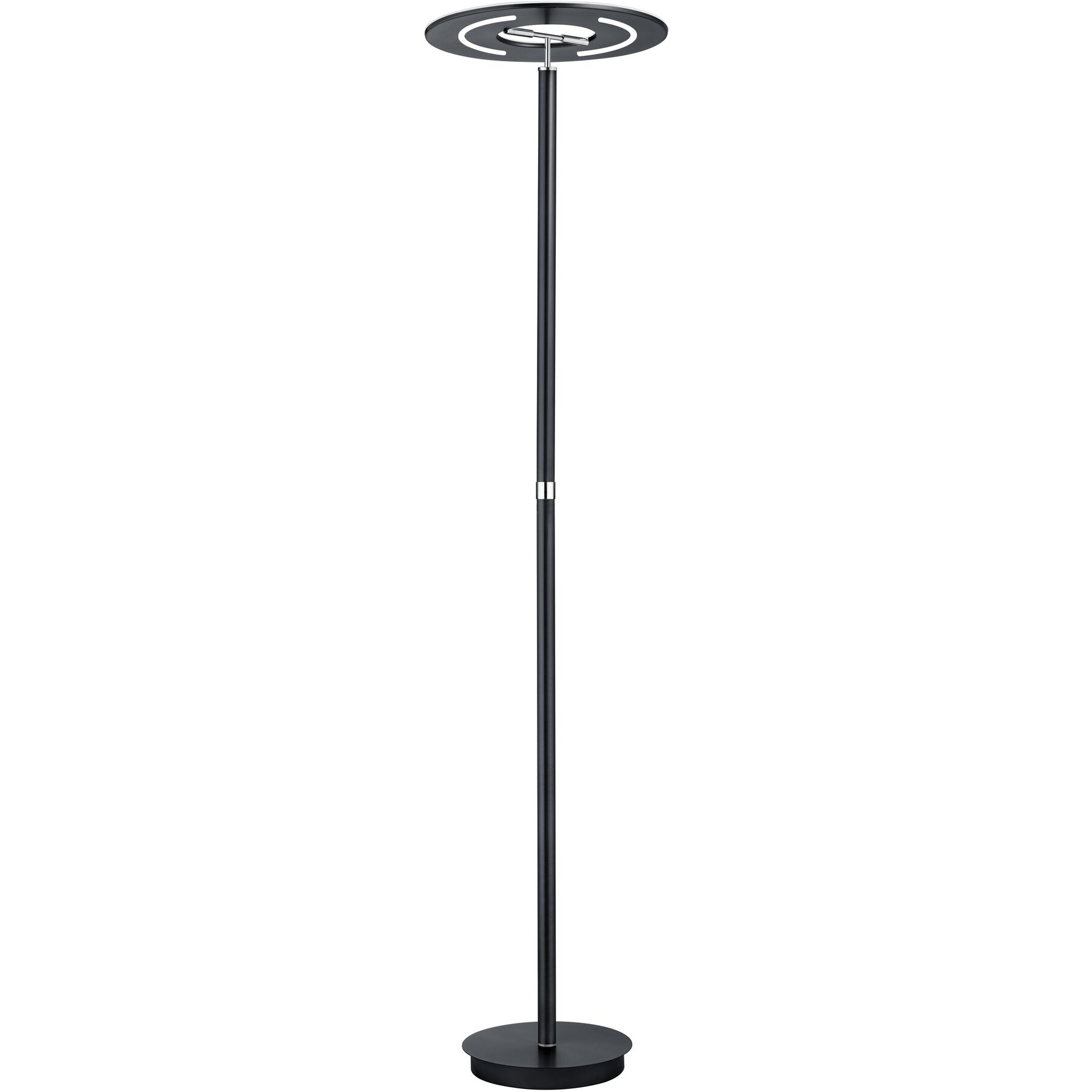 Stehlampe Corricella Anthrazit Metall/Acrylglas 4600 lm H 185 cm - LED - Lichtfarbe: Extra warmweiss - LED Energiesparlampen