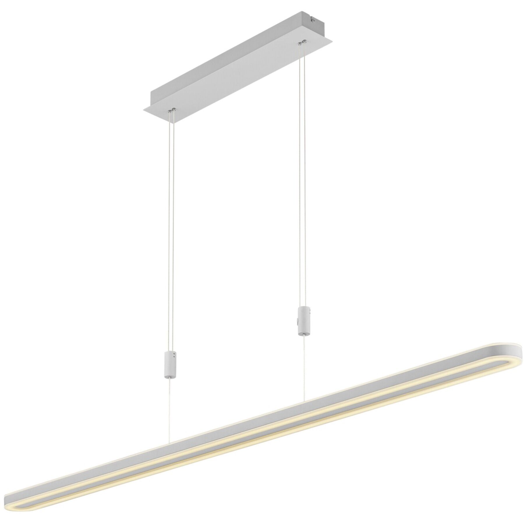 Pendellampe Tatu Weiss Metall 4800 lm Dimmbar B 126 cm - LED - Lichtfarbe: Extra warmweiss- LED Energiesparlampe