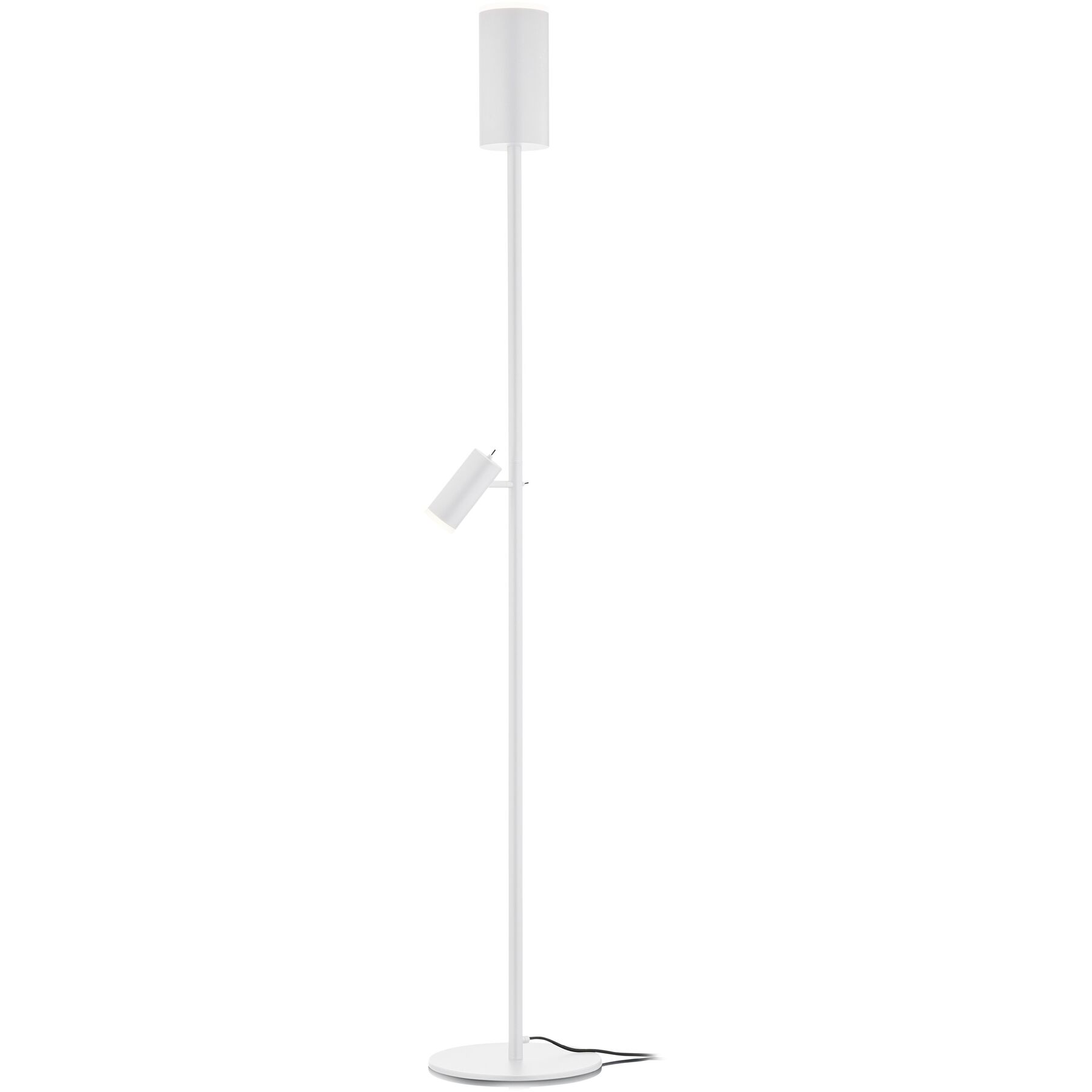 Stehlampe Adina Weiss Metall H 180 cm