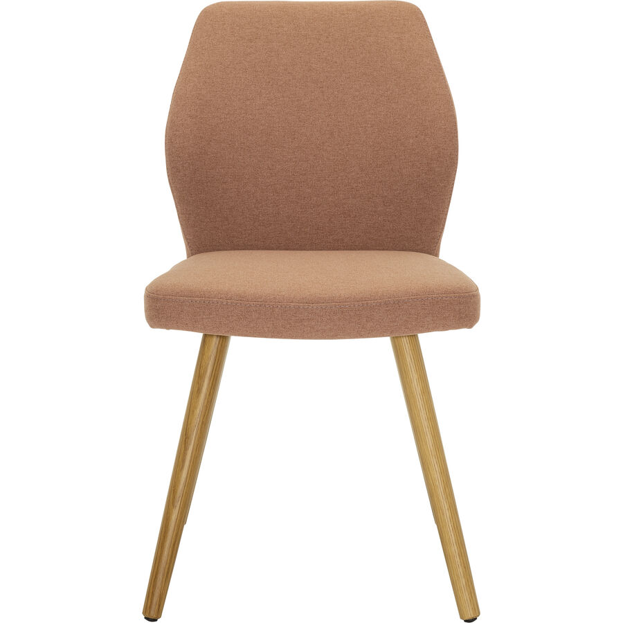 Stuhl Elonie Magenta Stoff/Holz 48.5 cm