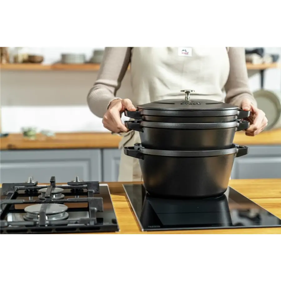 Gusseisen-Topf STAUB schwarz Gusseisen B 30.8 cm 9 l