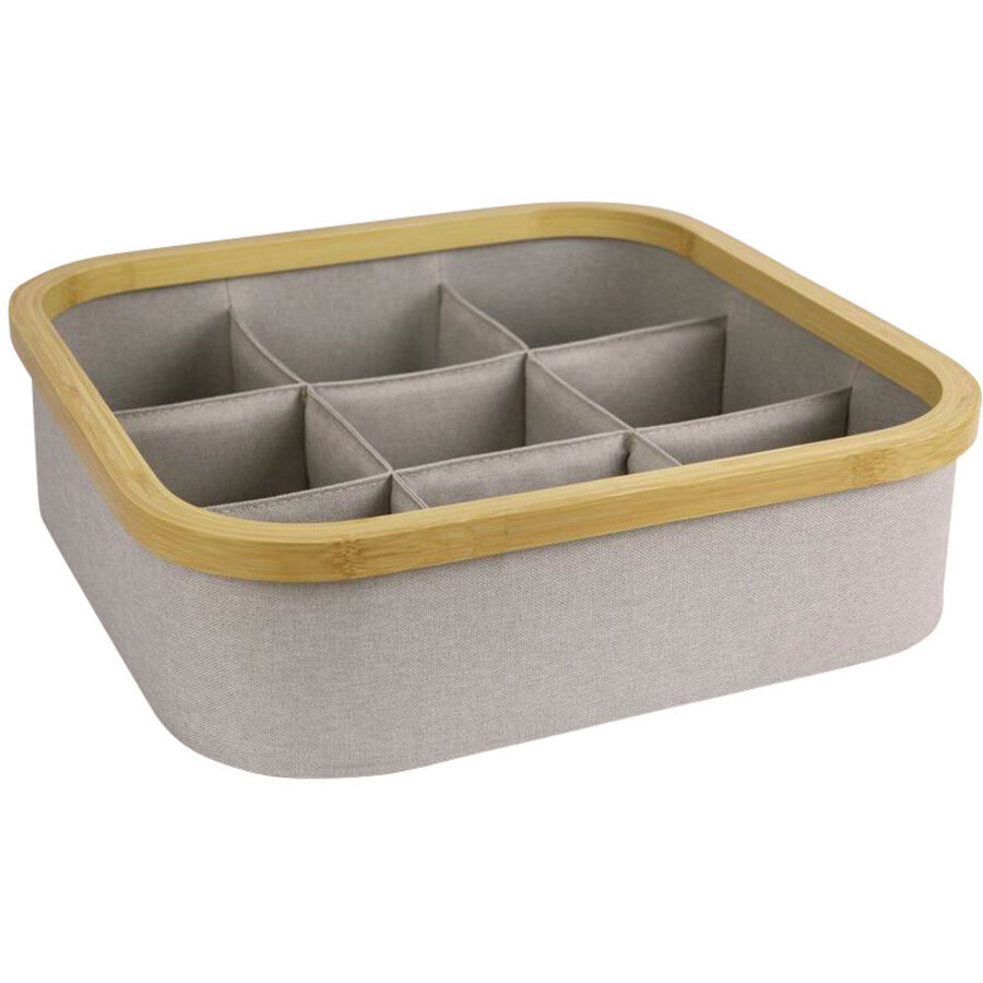 Korb Mona Weiss Polyester 9.5 cm - Farbe: offwhite