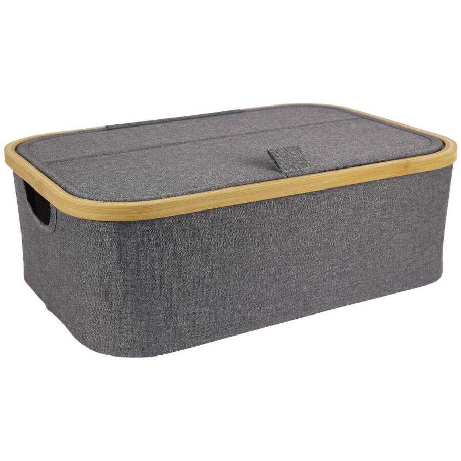 Korb Mona grau H 16.5 cm - Material: Polyester