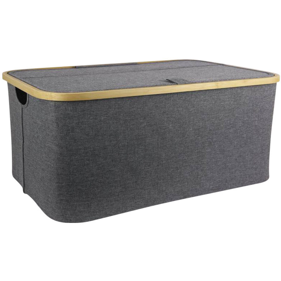 Korb Mona grau H 30 cm - Material: Polyester