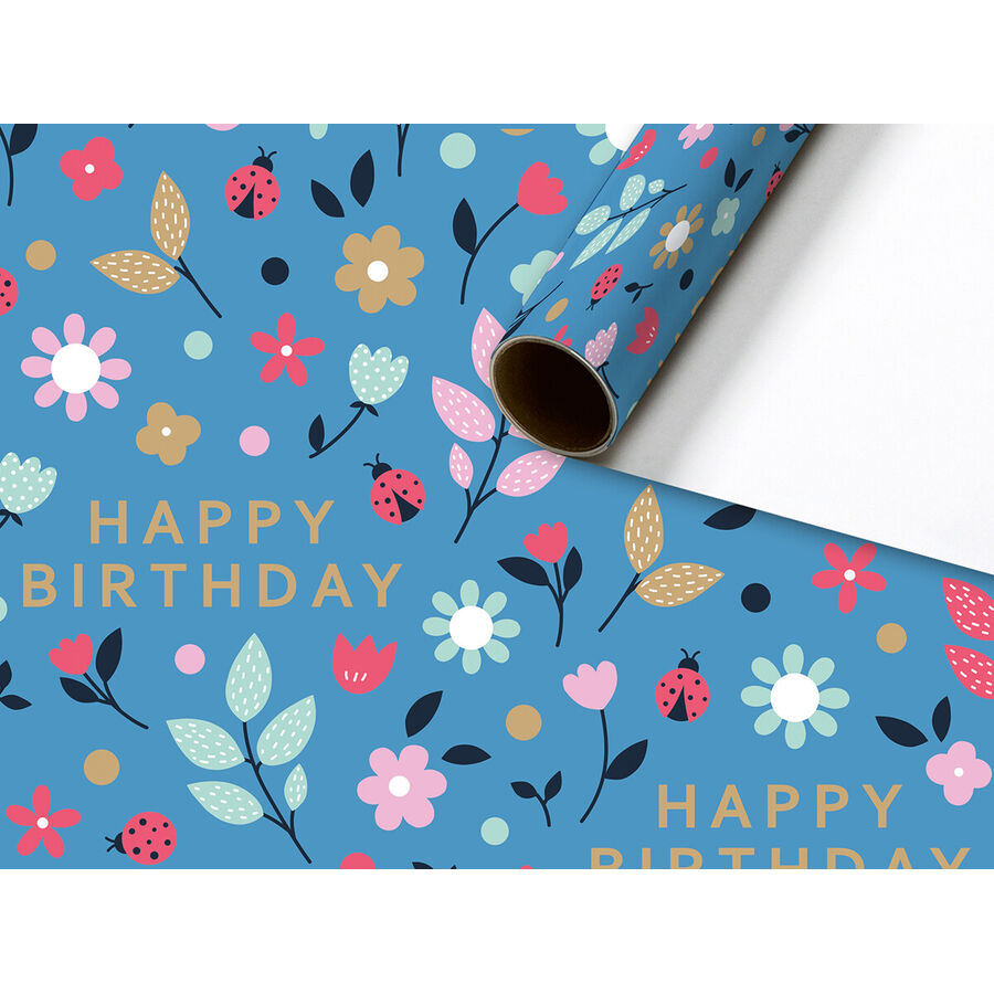 Stewo Carta da regalo bring joy Blu Carta 70 cm 200 cm - Carta da regalo