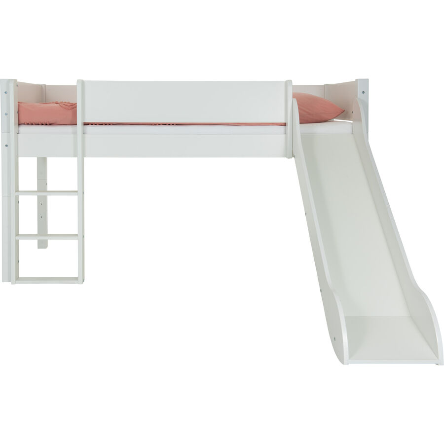 Kinderbett Elina Weiss Holz 90 x 200 cm - Material: Holzwerkstoff, massiv - Kinderbett
