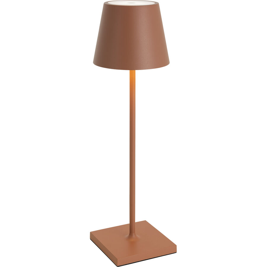 Tischlampe Aline Rot Aluminium/Kunststoff 11 cm 38 cm – LED – Lichtfarbe: Extra warmweiss – Material: Aluminium, Kunststoff – Tischlampe- LED