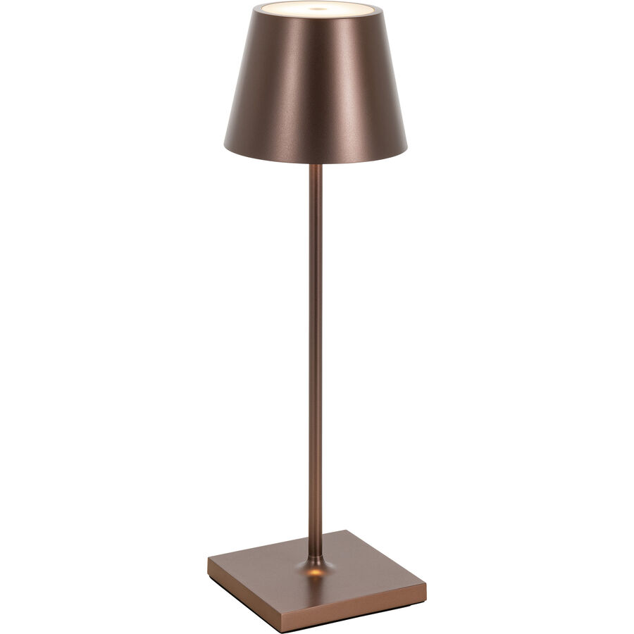 Tischlampe Aline Bronze Aluminium/Kunststoff 11 cm 38 cm – LED – Lichtfarbe: Extra warmweiss – Material: Aluminium, Kunststoff – Tischlampe- LED