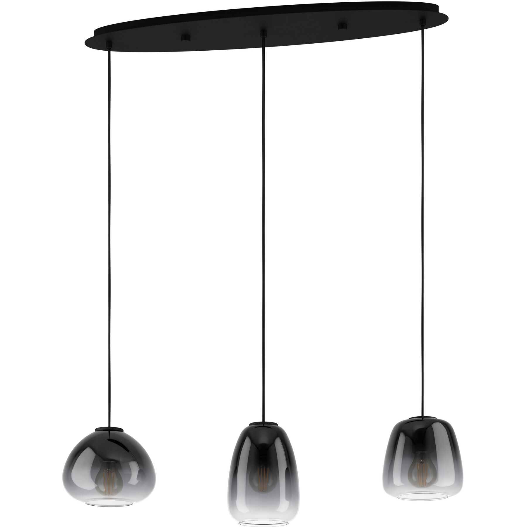 Eglo Pendellampe Aguilares Schwarz Stahl B 19.5 cm