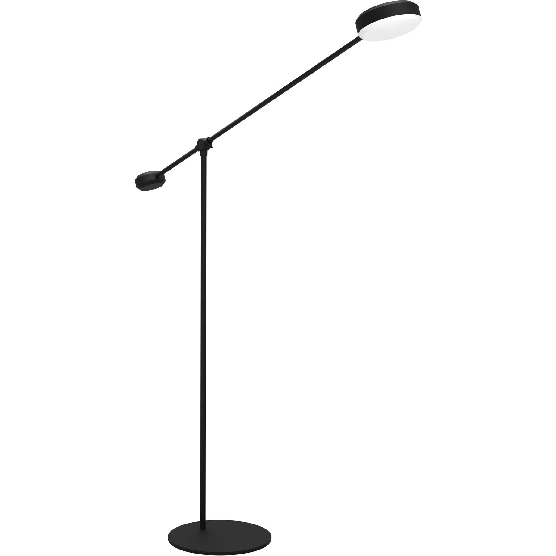 Eglo Stehlampe Clavellina Schwarz Stahl 2210 lm Dimmbar H 160.5 cm - LED - Lichtfarbe: Warmweiss - LED Energiesparlampen