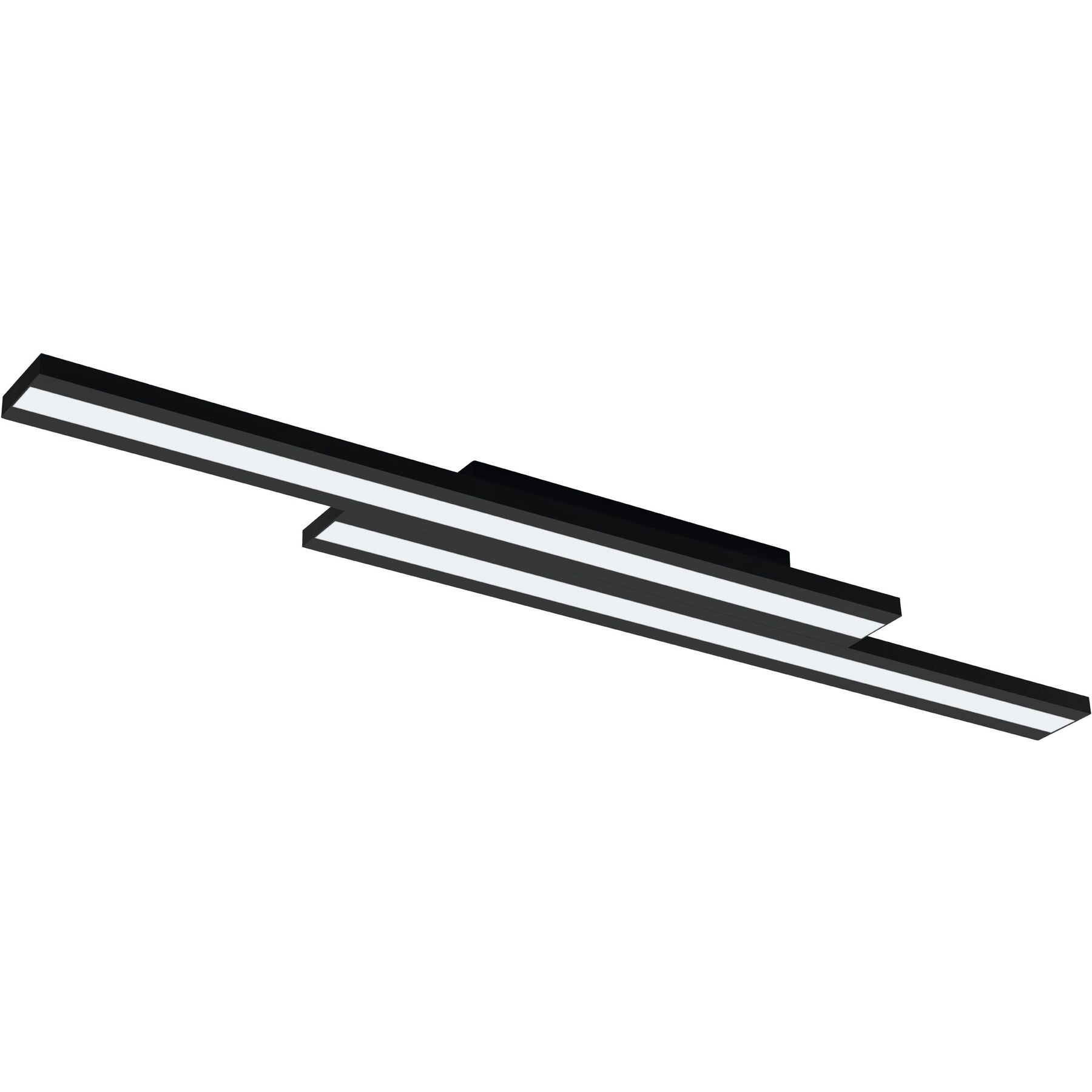 Eglo Deckenlampe Saliteras-Z Schwarz Stahl 3100 lm Dimmbar B 16 cm - LED - Lichtfarbe: Extra warmweiss - Kaltes Tagesweiss- LED Energiesparlampe
