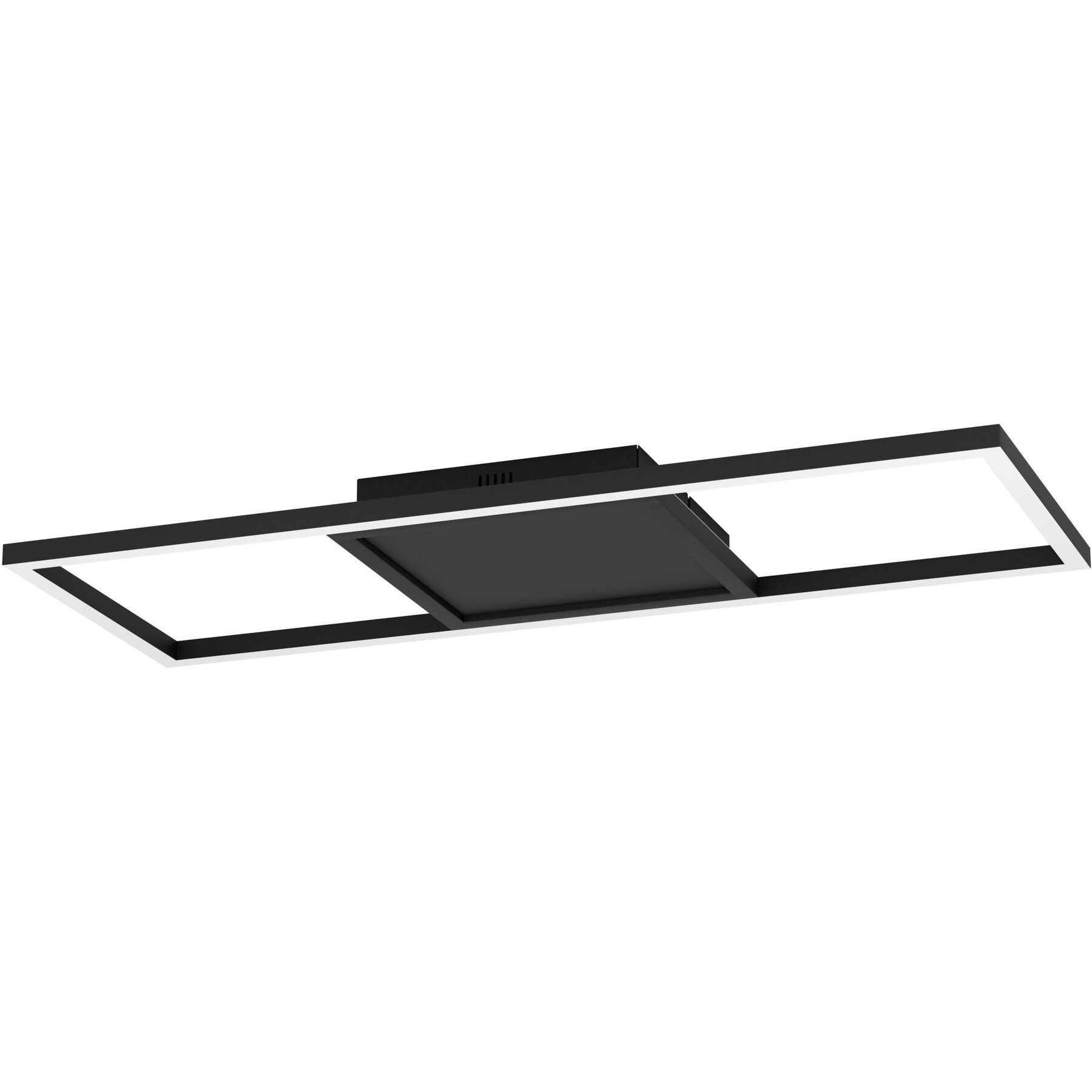 Eglo Deckenlampe Calagrano Schwarz Aluminium/Stahl 2600 lm Dimmbar B 24 cm - LED - Lichtfarbe: Warmweiss - Kaltes Tagesweiss- LED Energiesparlampe