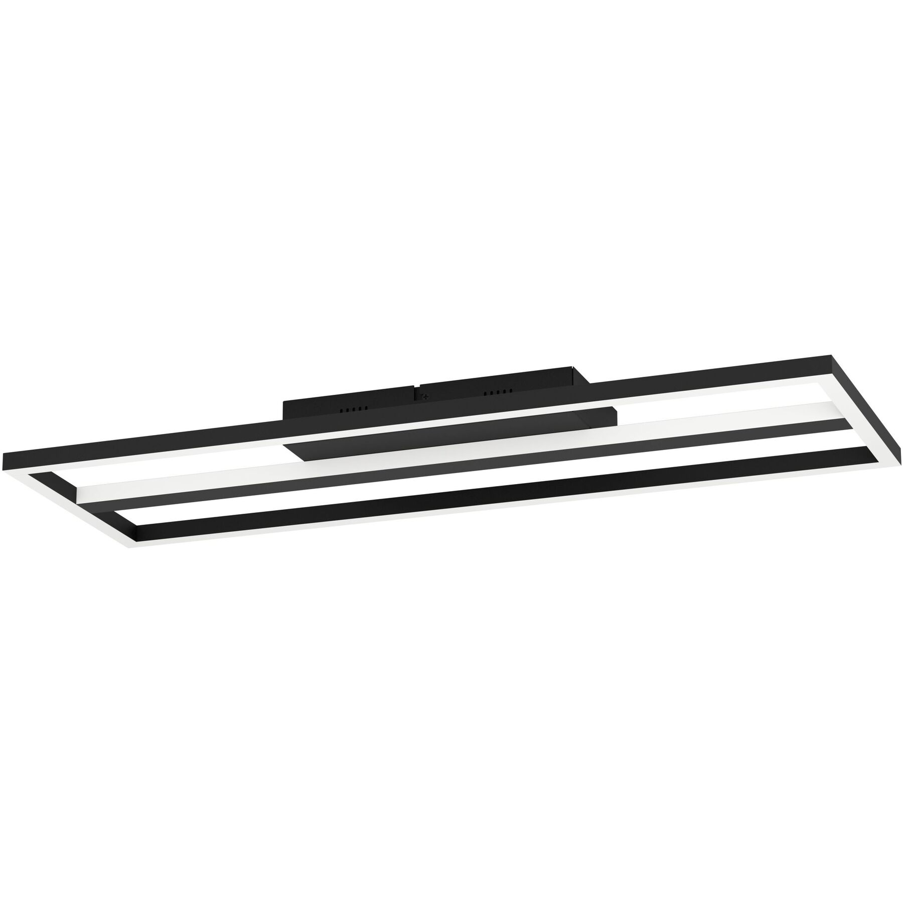 Eglo Deckenlampe Calagrano Schwarz Aluminium/Stahl 2600 lm Dimmbar B 22 cm - LED - Lichtfarbe: Warmweiss - Kaltes Tagesweiss - LED Energiesparlampen