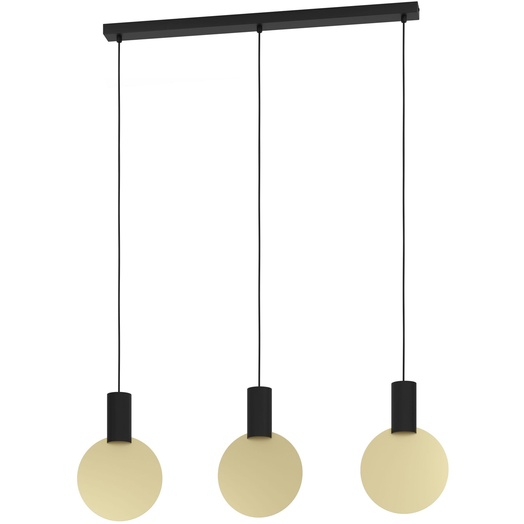 Eglo Pendellampe Sarona Schwarz-gold Stahl B 5 cm - LED - LED Energiesparlampen