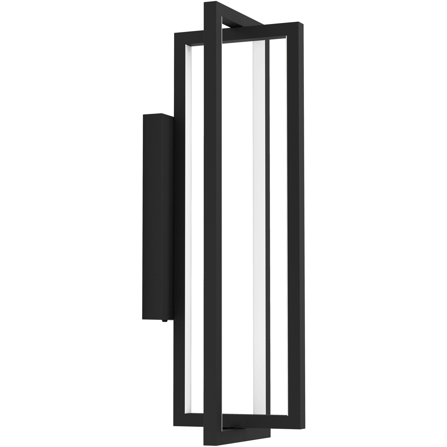 Eglo Wandlampe Siberia Schwarz Stahl 2200 lm Dimmbar B 19 cm - LED - Lichtfarbe: Warmweiss - Kaltes Tagesweiss - LED Energiesparlampen
