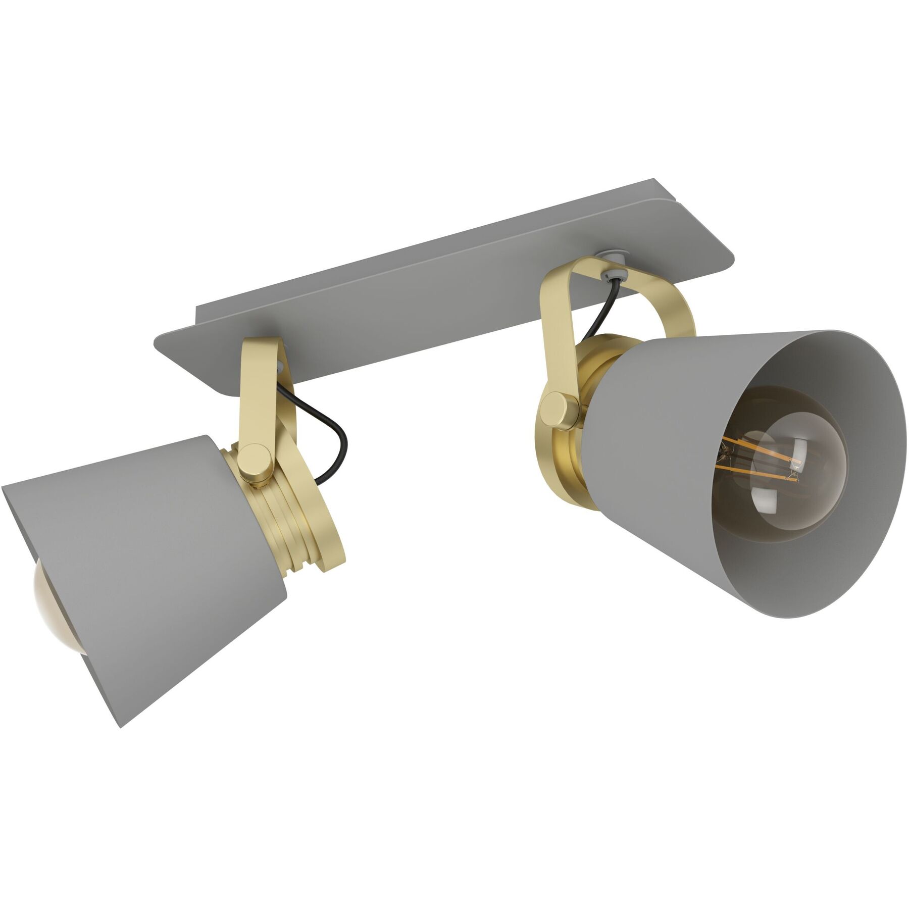 Eglo Spot Twicken Gold/grau Stahl B 20.5 cm