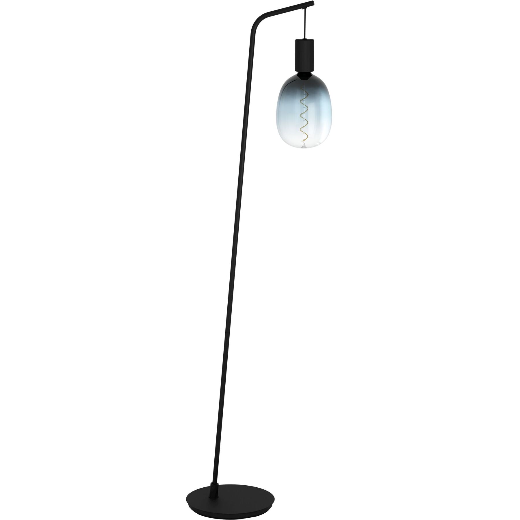 Eglo Stehlampe Cranley Schwarz Stahl H 170 cm
