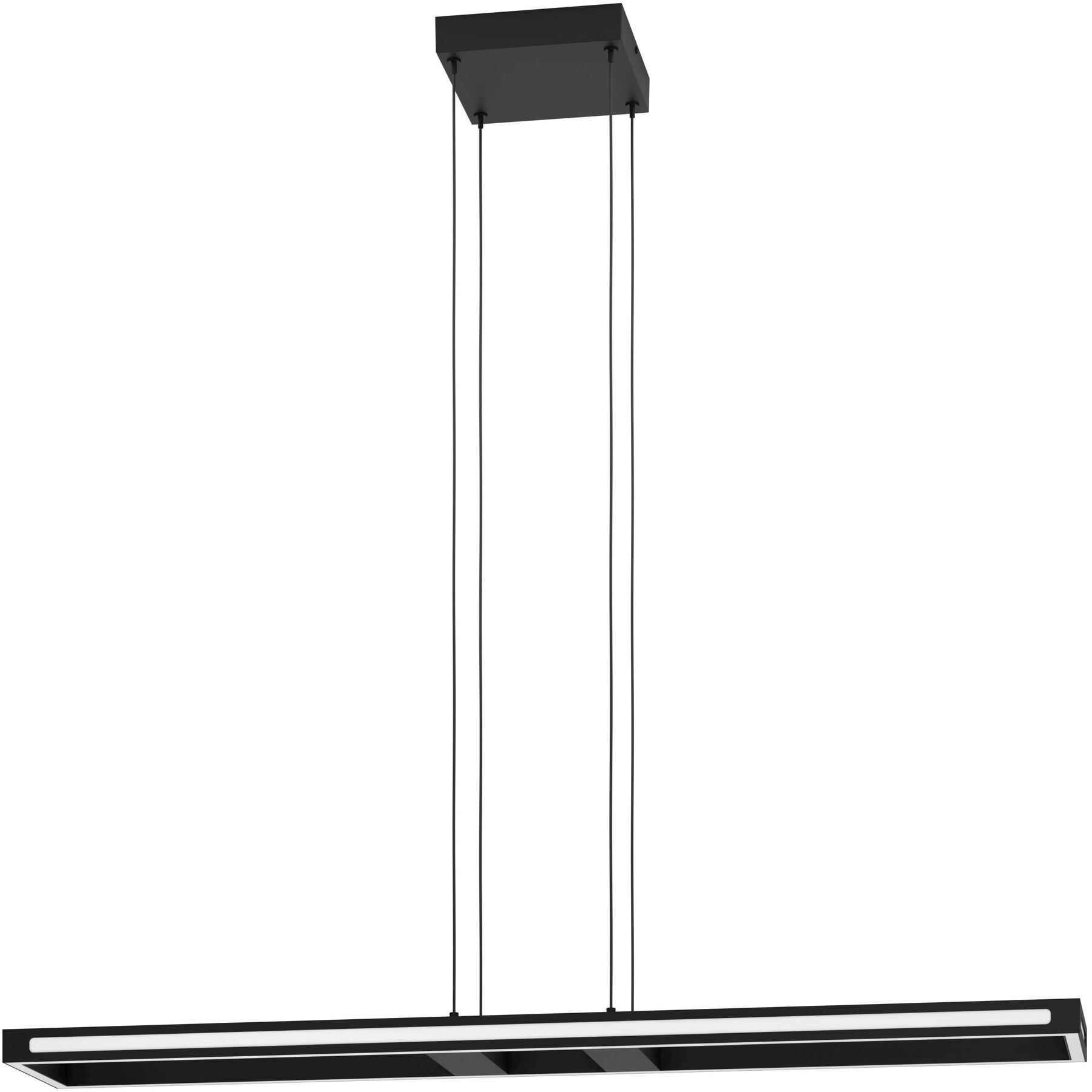 Eglo Pendellampe Salvilanas-Z Schwarz Aluminium/Stahl 4300 lm Dimmbar B 20 cm - LED - Lichtfarbe: Extra warmweiss - Kaltes Tagesweiss- LED