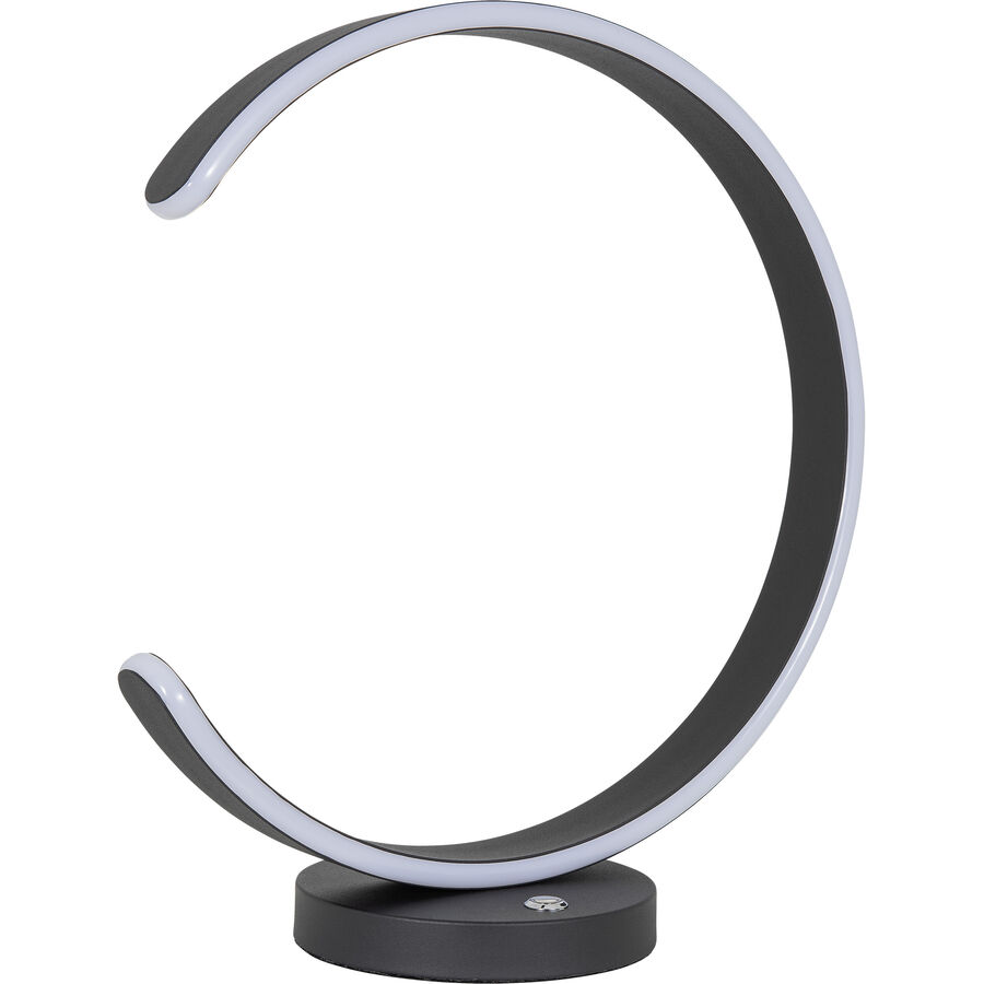 Tischlampe Dinant Schwarz Kunststoff/Metall 40 cm 40 cm – LED – Lichtfarbe: Extra warmweiss – Material: Metall/Kunststoff – Tischlampe- LED