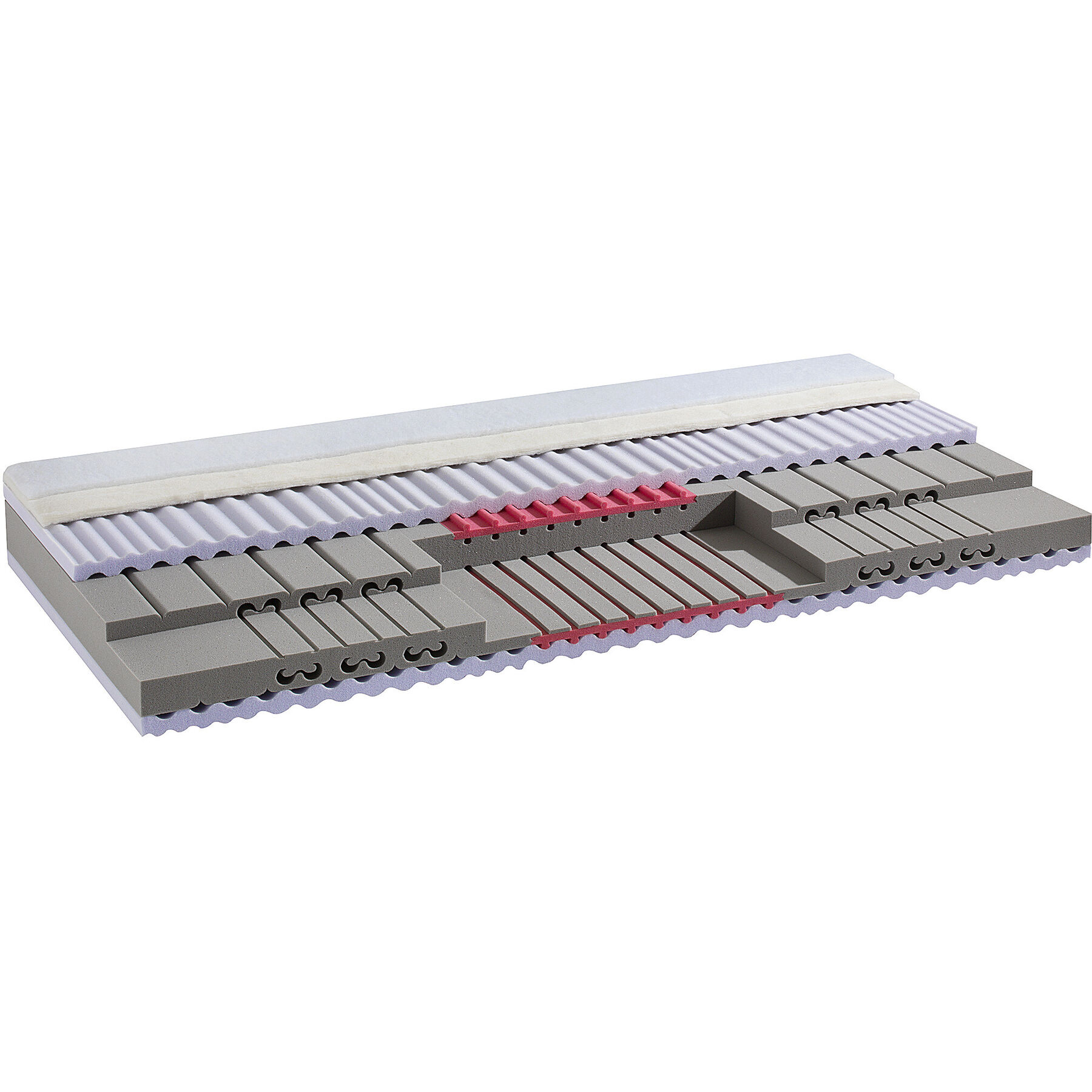 Topswiss Matratze - Farbe: weiss - Material: Schaumstoff - Schweizer Möbelhersteller - 270