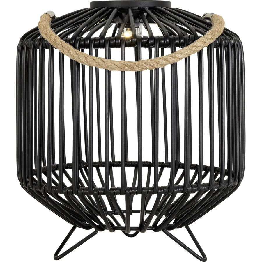 Solarlampe Servio Schwarz Kunststoff 23 cm 26 cm