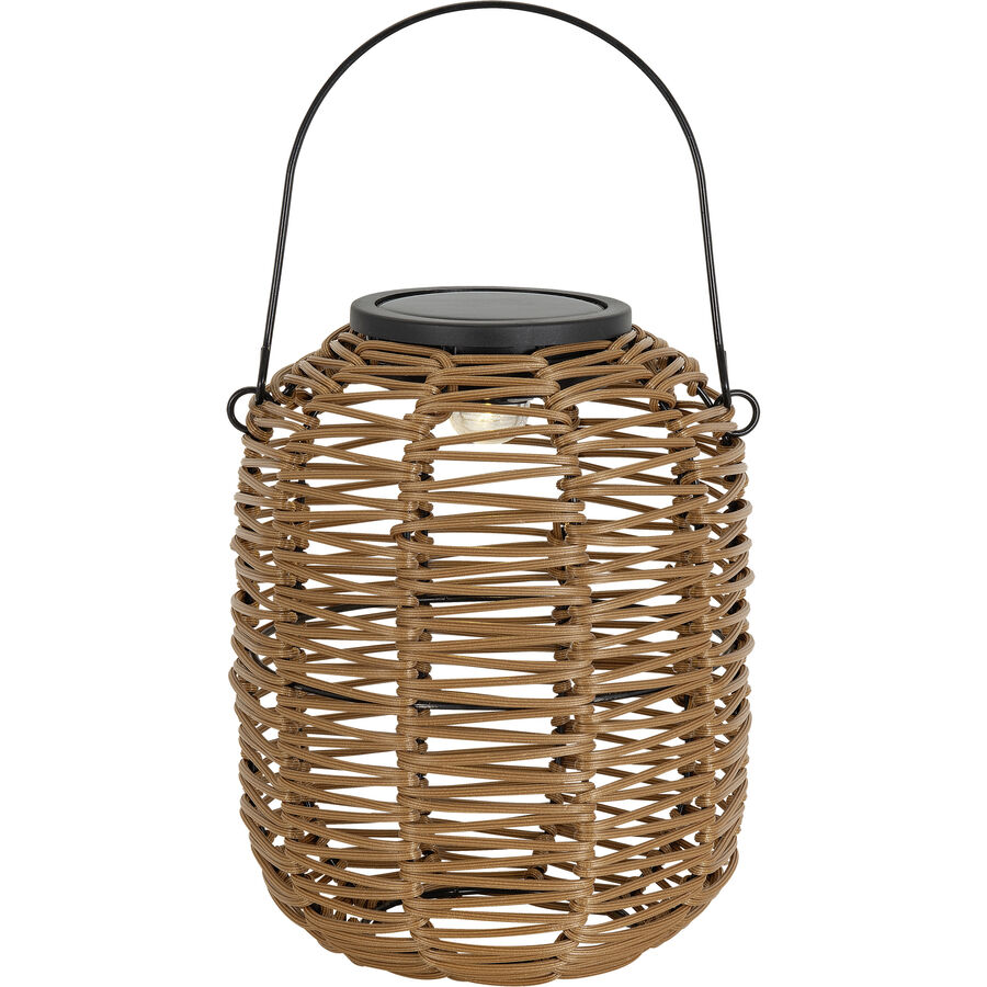 Solarlampe Janno Braun Kunststoff 16 cm 19.5 cm