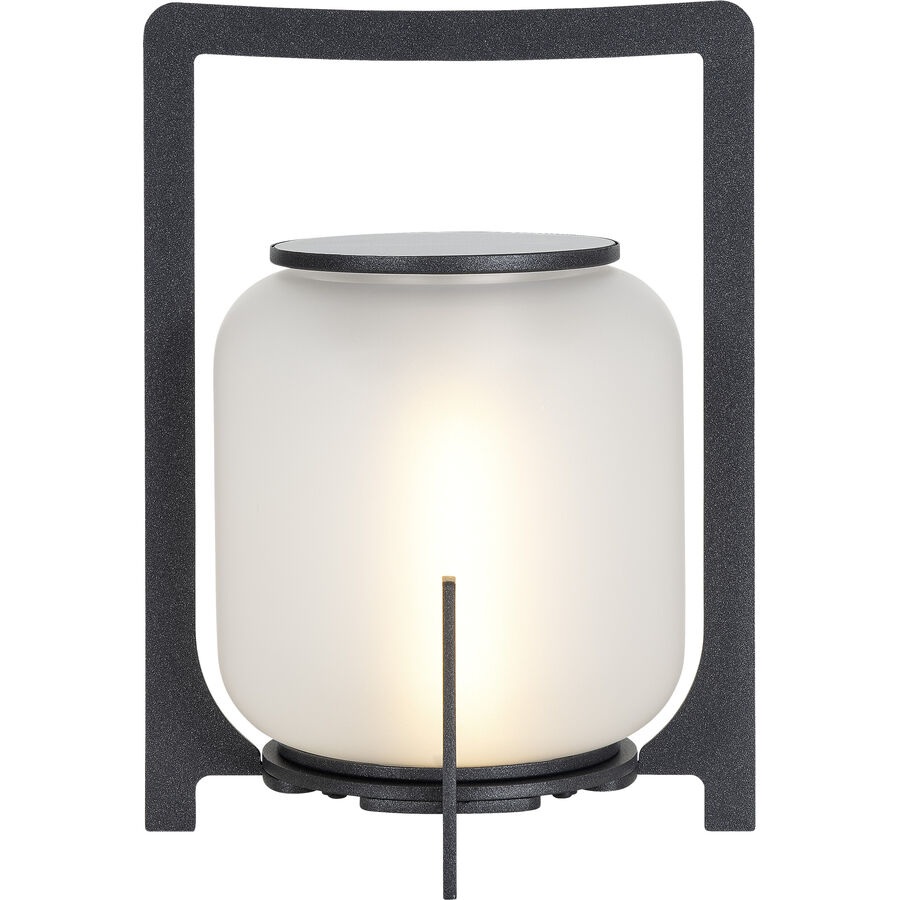 Solarlampe Glendale Grau Eisen/Glas 19 cm 26 cm