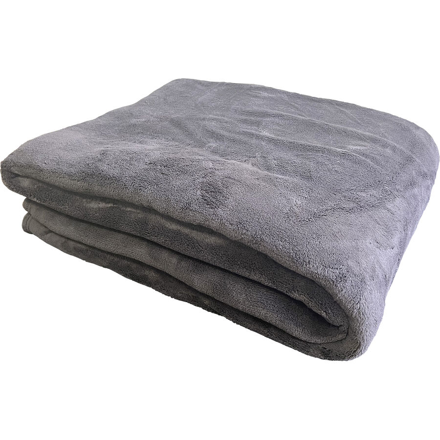 Wohndecke Coral graphit Polyester 200 x 240 cm