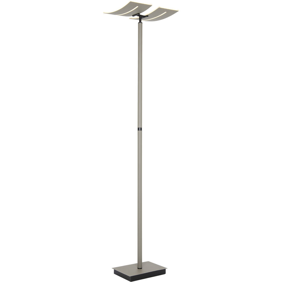 Stehlampe Yuna Grau Aluminium/Eisen 185 cm
