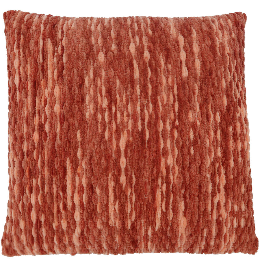 Zierkissen Emma Rot Polyester 45 cm 45 cm – Farbe: Rost – Zierkissen