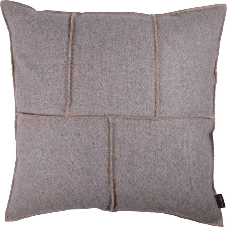 Zierkissen Tim Grau Wolle 45 cm 45 cm