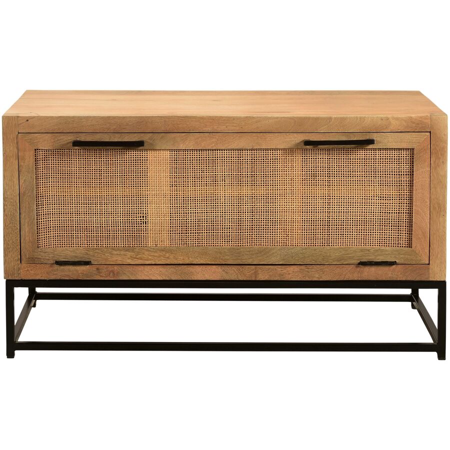 Armadio per scarpe Umberto Marrone Legno/Rattan 84.5 cm 48 cm