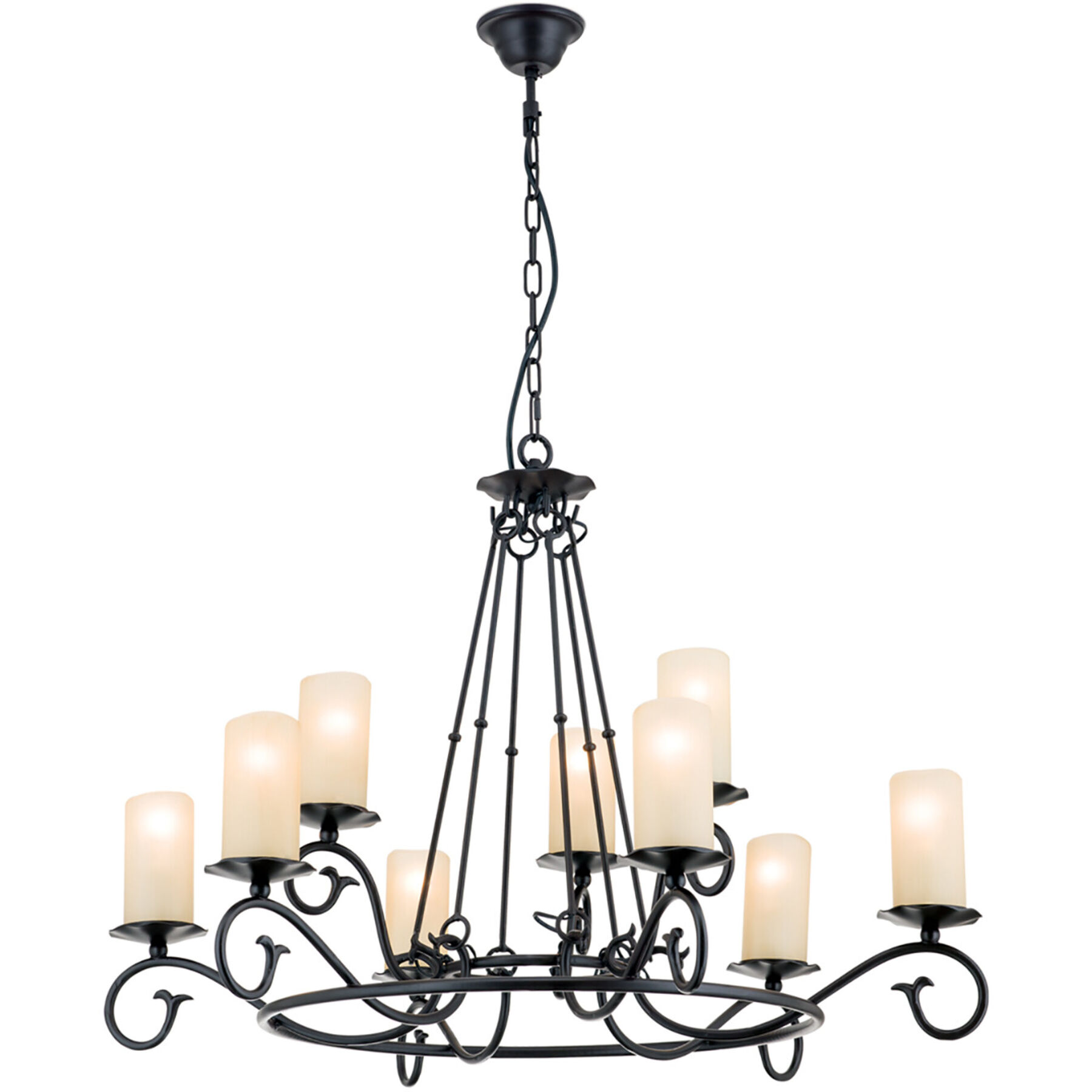 Pendellampe Rusticka Antik Stahl B 79 cm