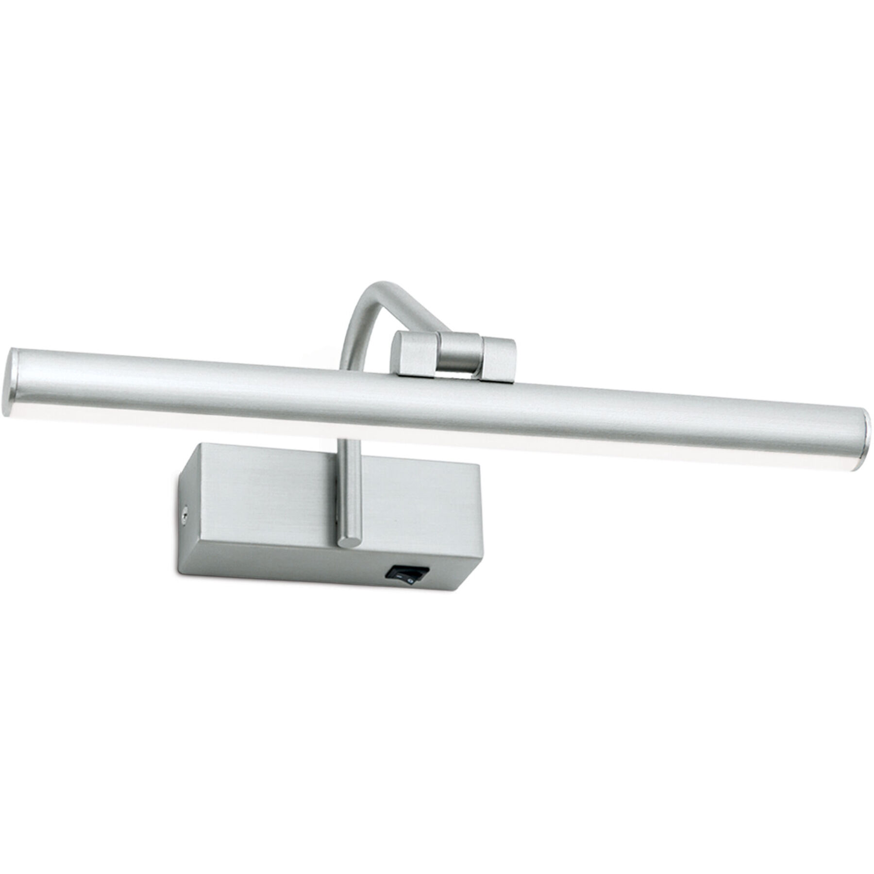 Wandlampe Portrait Nickel satiniert Stahl 380 lm B 18.5 cm - Lichtfarbe: Warmweiss