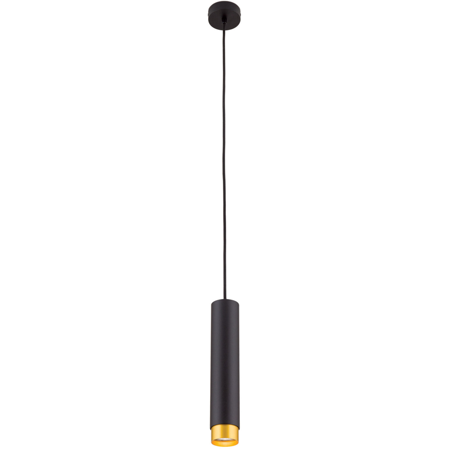 Pendellampe Martini schwarz-gold Aluminium B 5.9 cm