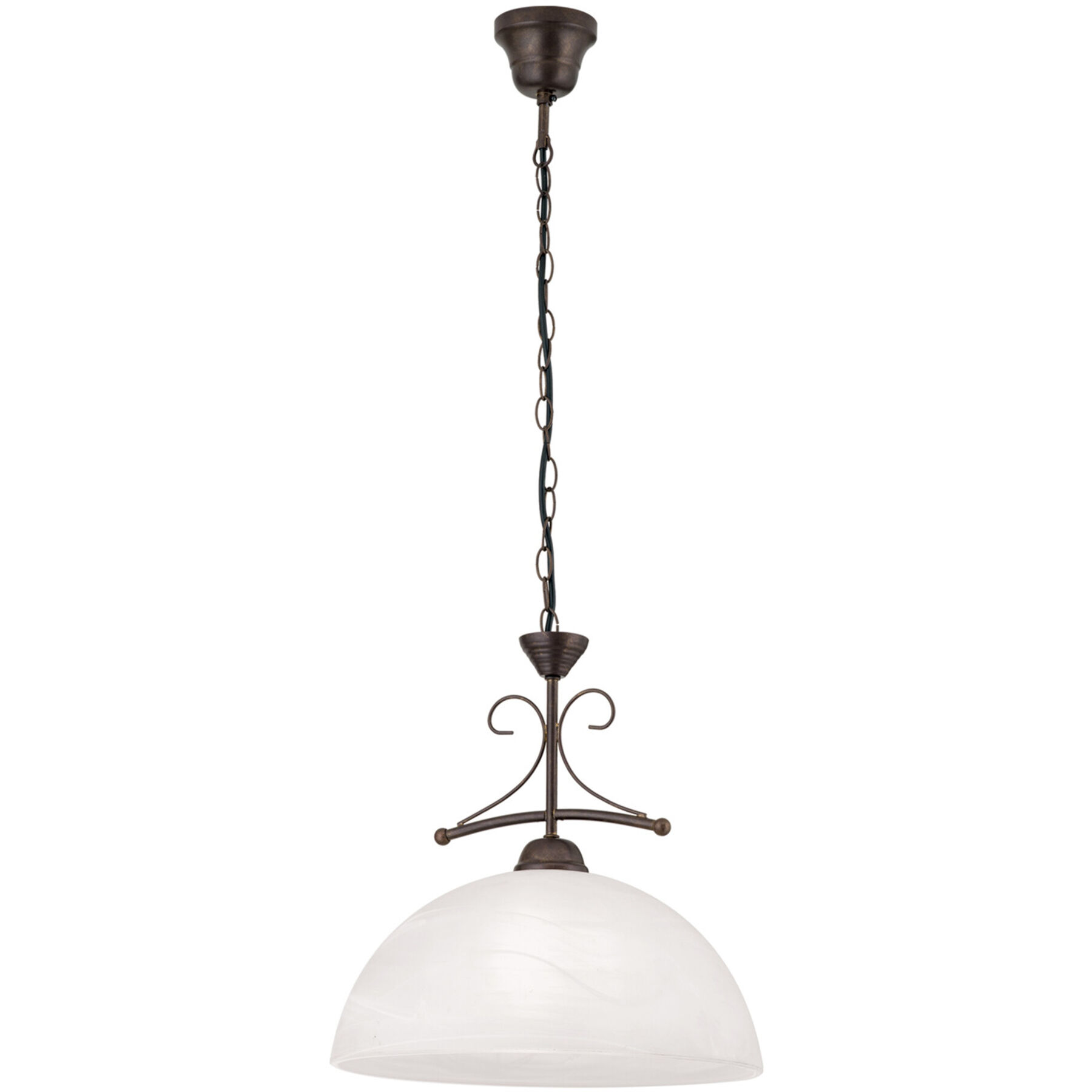 Pendellampe Marco Antik Stahl B 36 cm