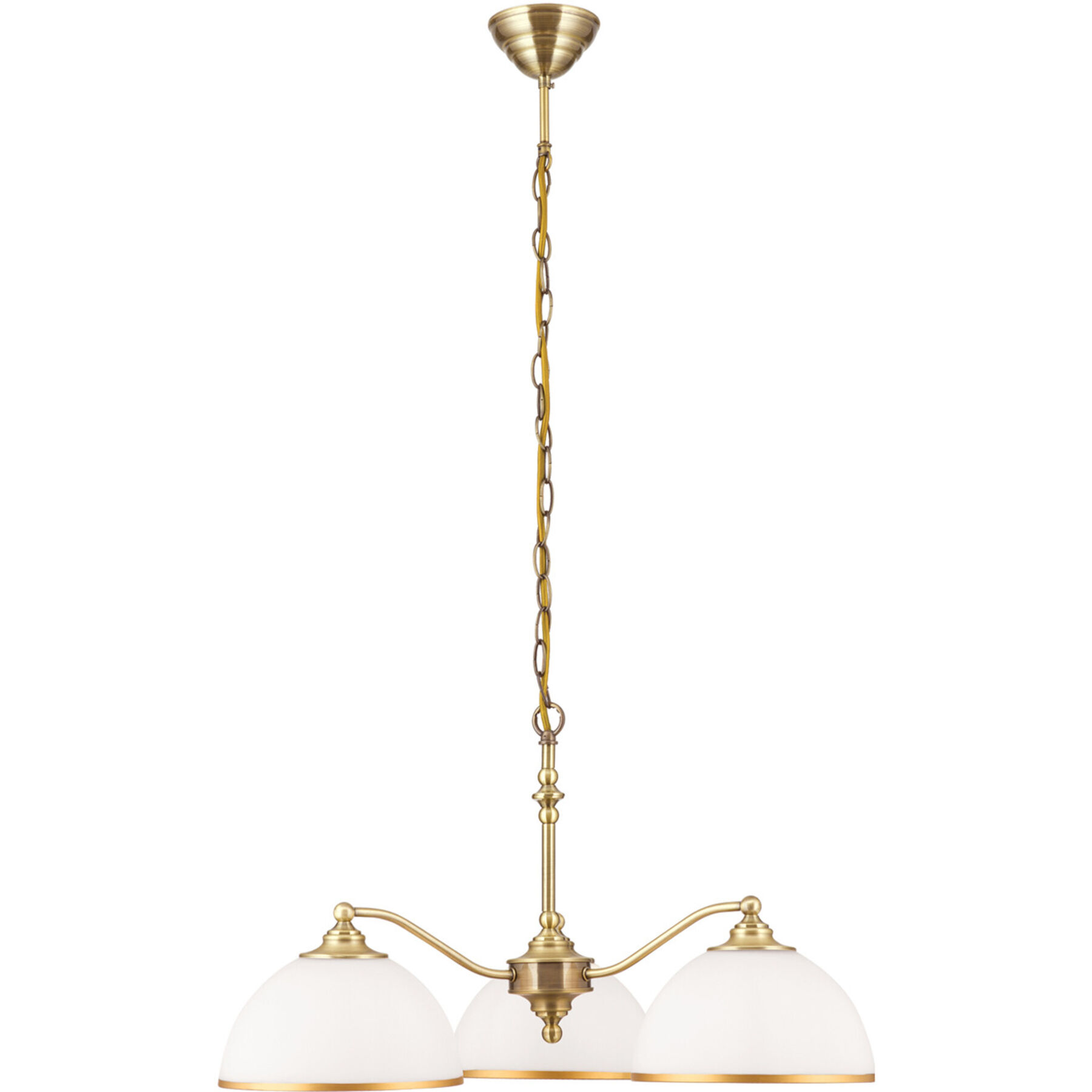 Pendellampe Old Lamp Altmessing Stahl B 65 cm