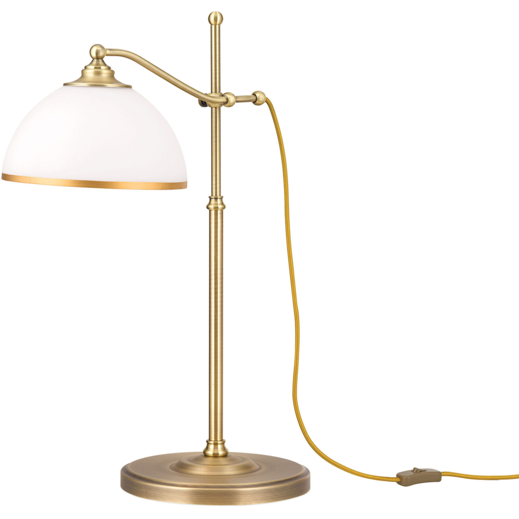 Tischlampe Old Lamp Altmessing Stahl H 25 cm