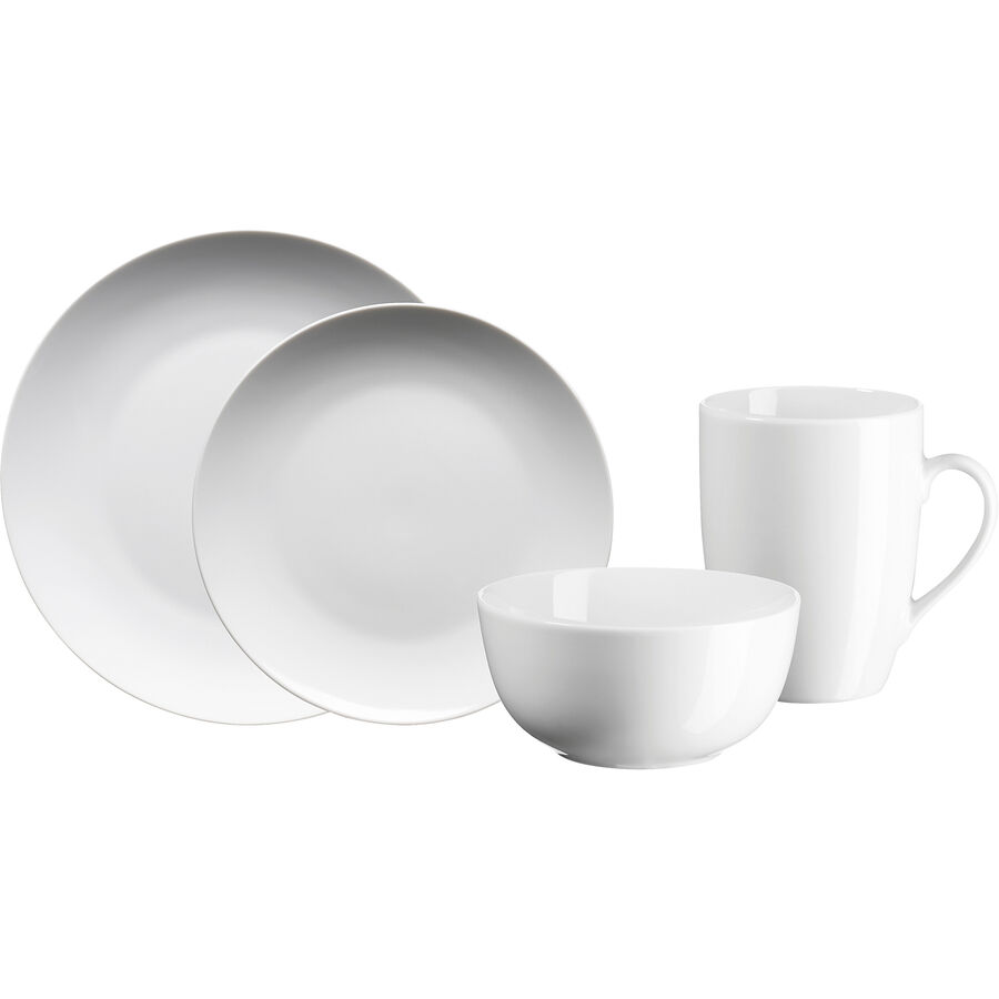 Geschirr-Set Lucie Weiss Porzellan