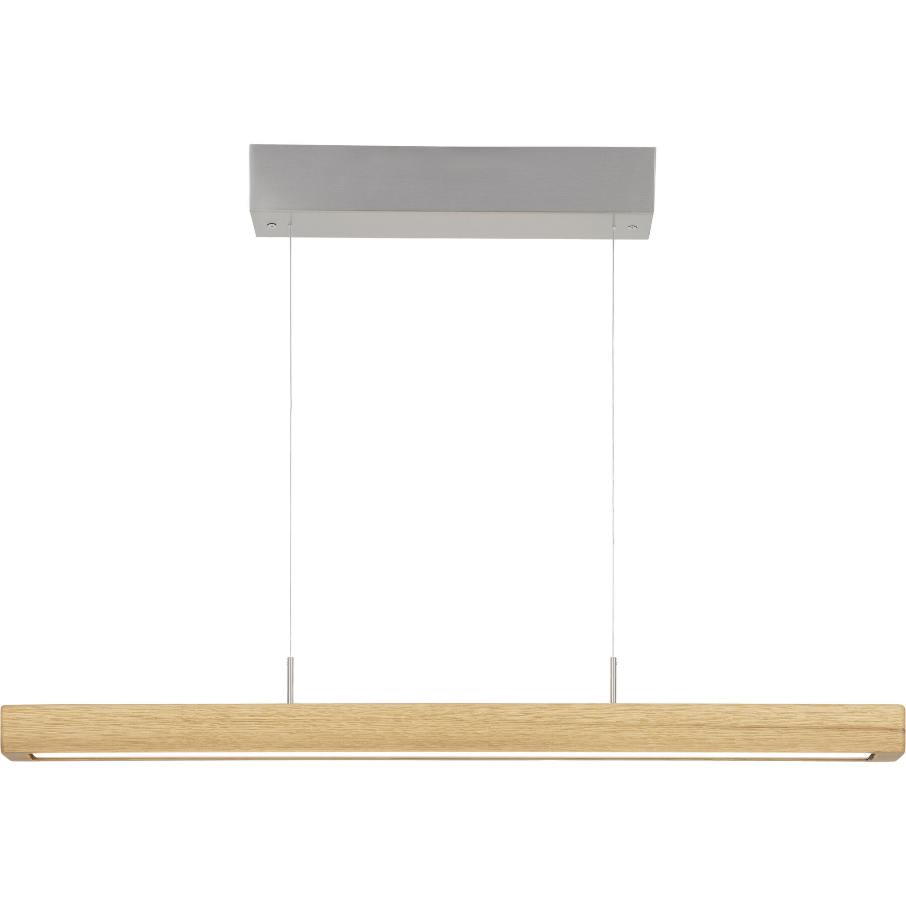 HERZBLUT Pendellampe Leonora Grau/Braun Nickel/Holz 2320 lm Dimmbar B 85 cm - LED - Lichtfarbe: Extra warmweiss - Helles Neutralweiss- LED