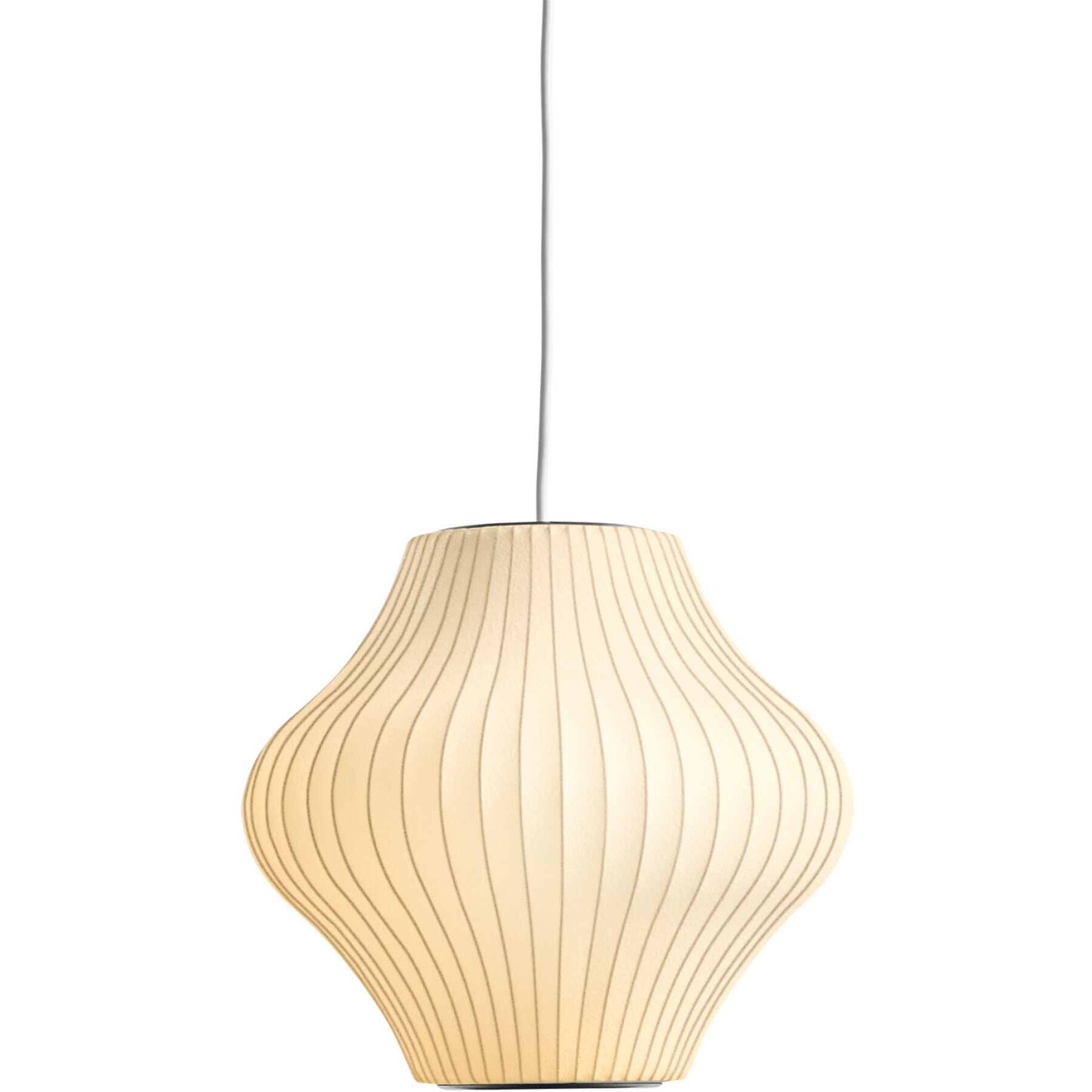 Designer-Pendellampe HAY Nelson Pear E27 D 33 cm - Farbe: Off-white - Material: Metall