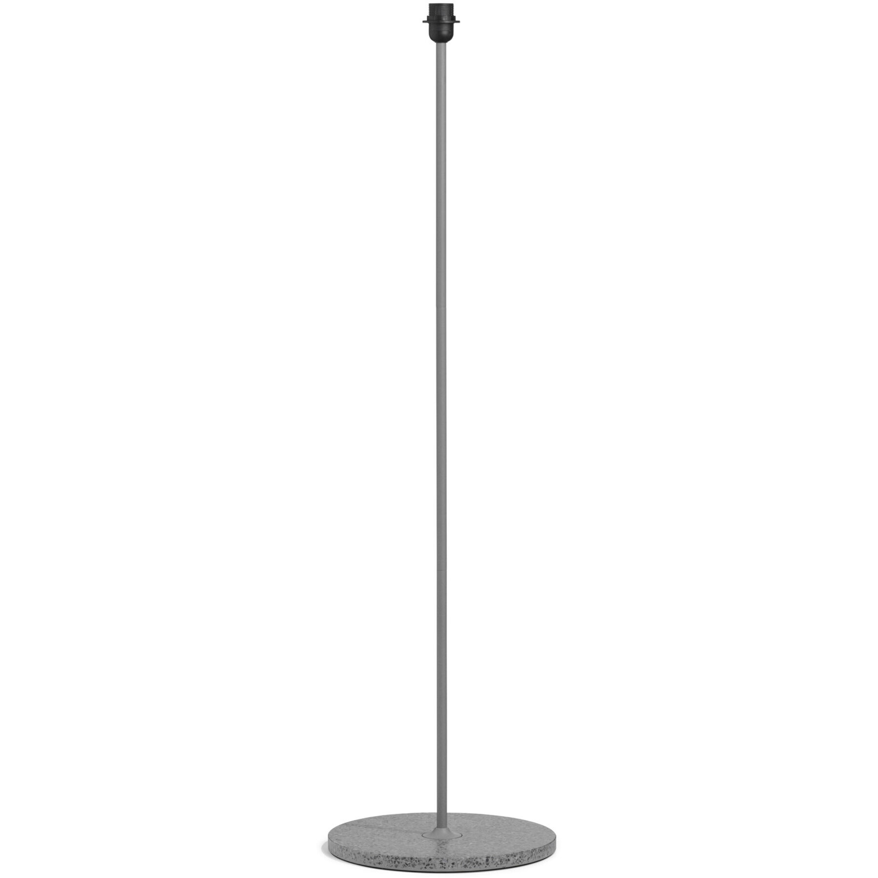 Designer-Stehleuchtenfuss HAY Common E27 Terrazzo grau H 130 cm - Farbe: weiss/grau - Material: Stahl/Papier - Lichtfarbe: Extra warmweiss